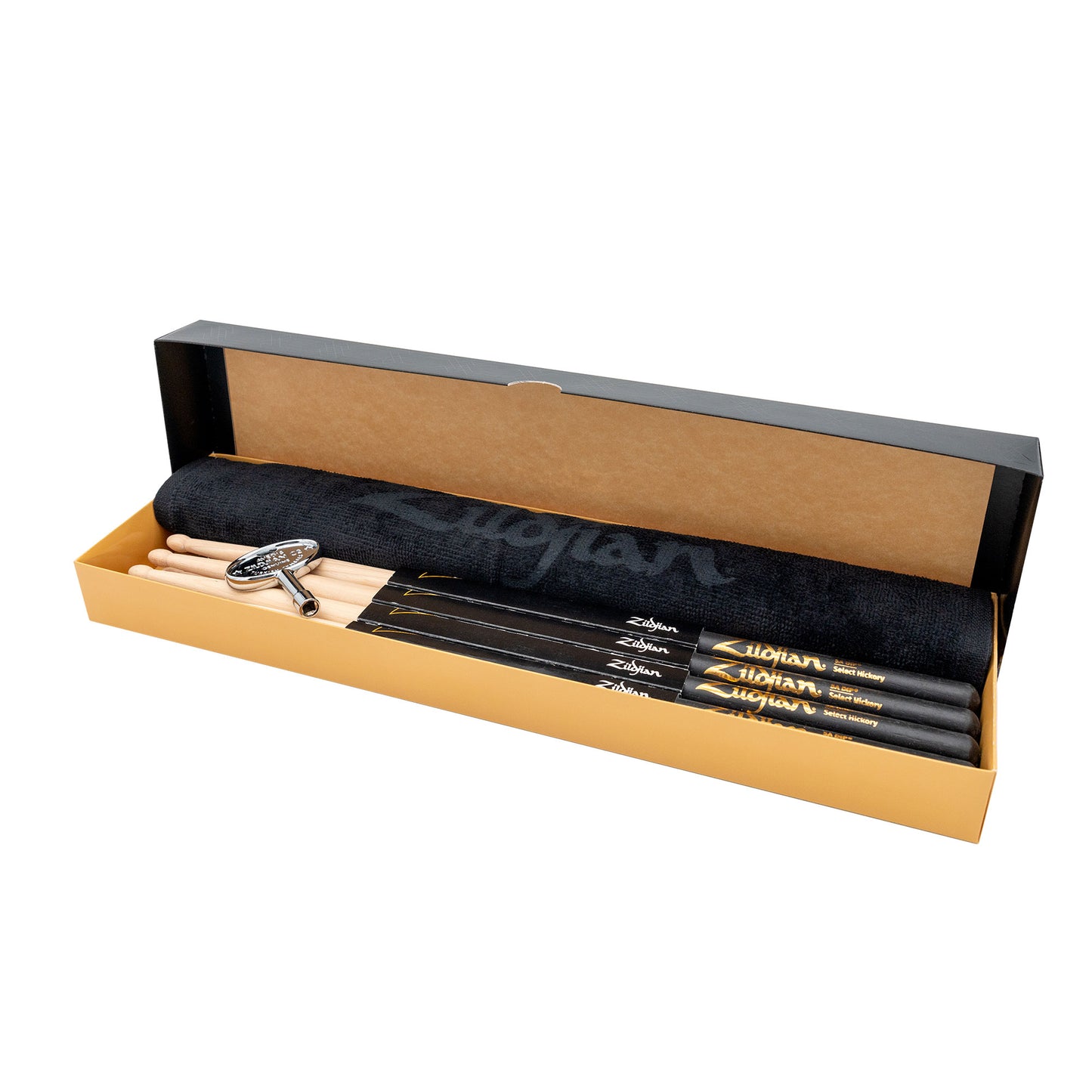 Drumsticks 5A DIP 4PR W/ Free Towel, Drumkey