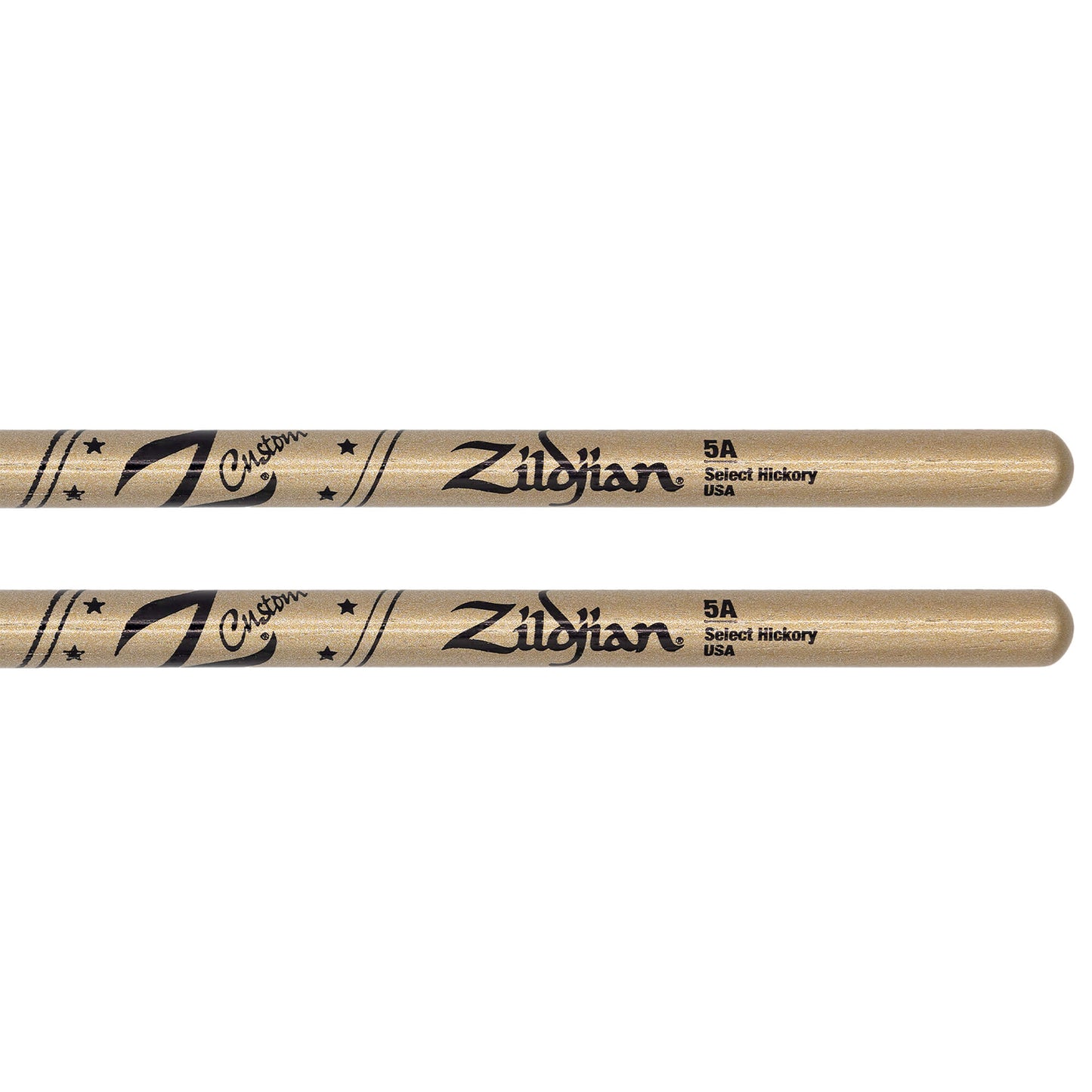 Z Custom LE Drumstick Collection 5A Gold Chroma, Wood Tip
