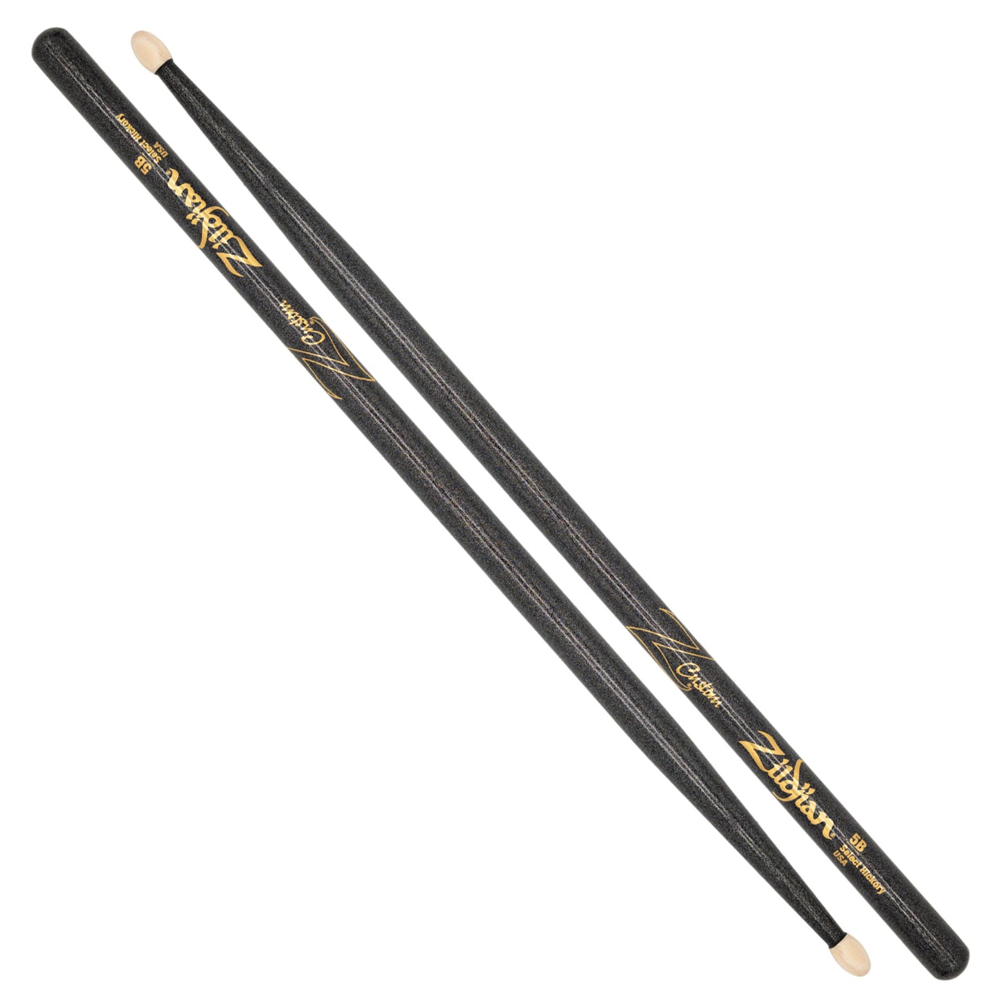 Z Custom LE Drumstick Collection 5B Black Chroma, Wood Tip