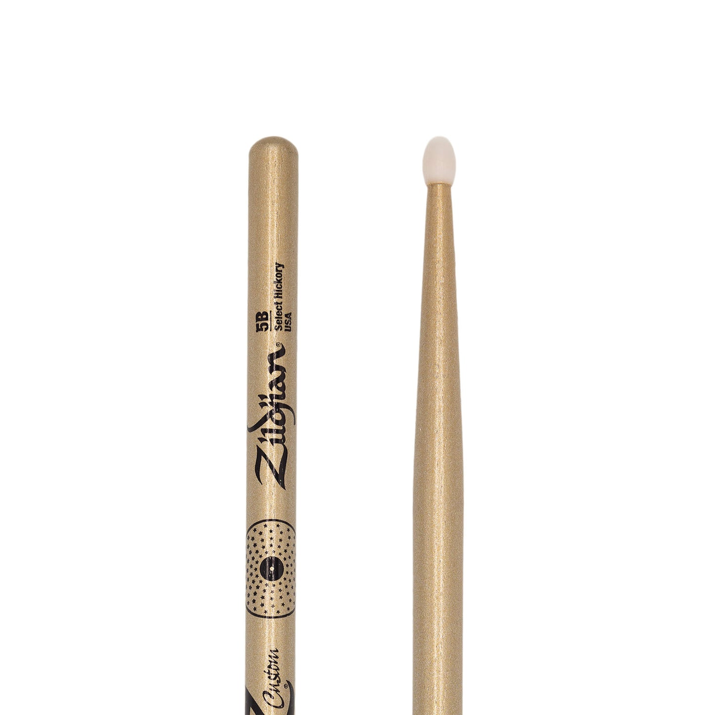 Z Custom LE Drumstick Collection 5B Gold Chroma, Nylon Tip