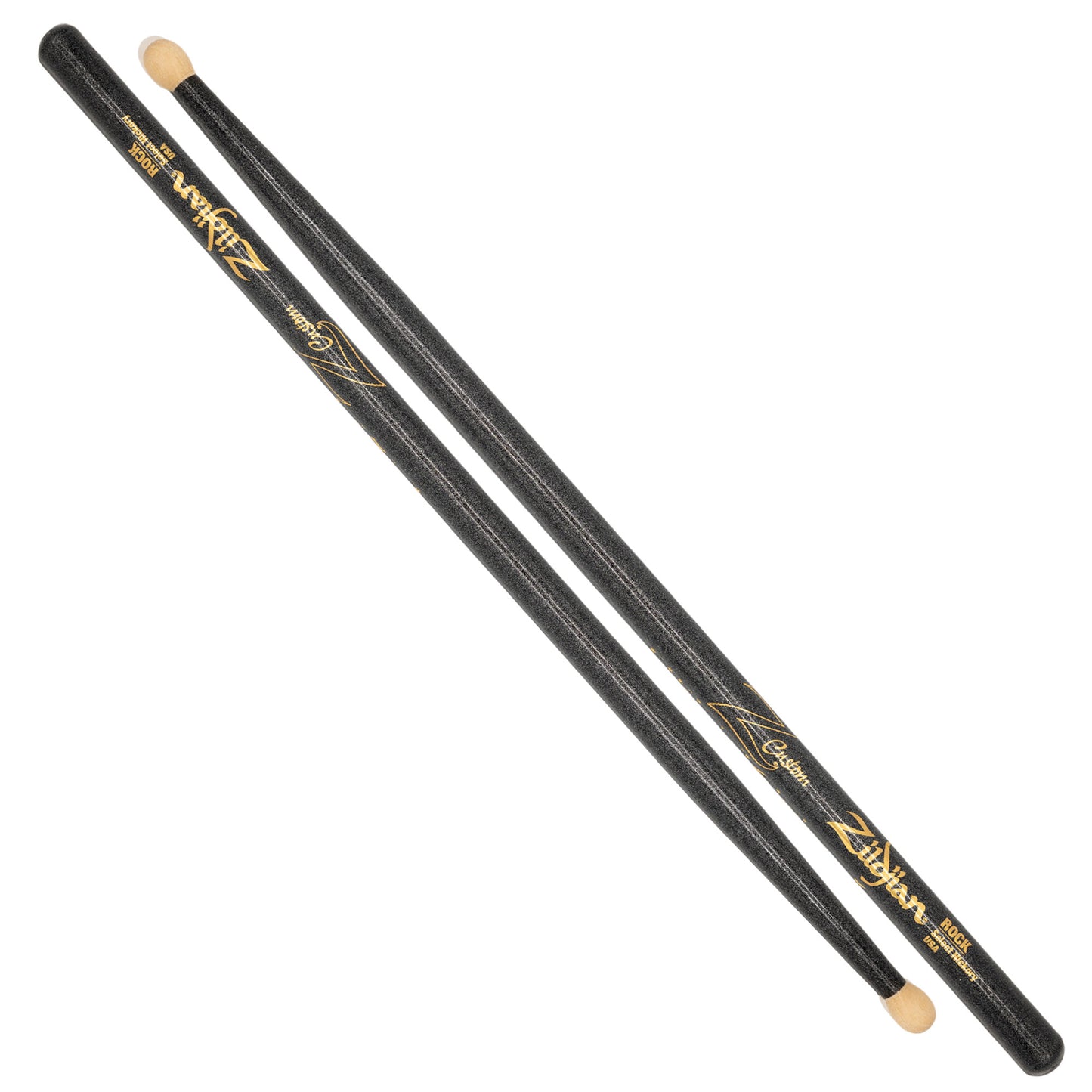 Z Custom LE Drumstick Collection ROCK Black Chroma, Wood Tip