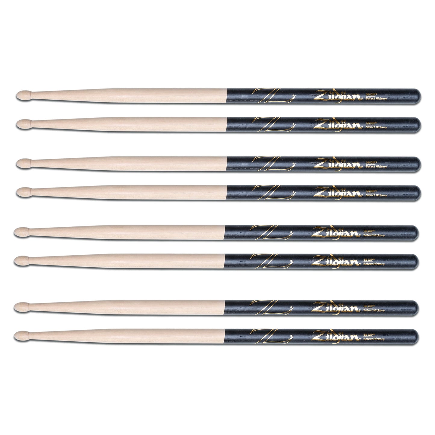 Drumsticks 5B DIP 4PR W/ Free Towel, Drumkey