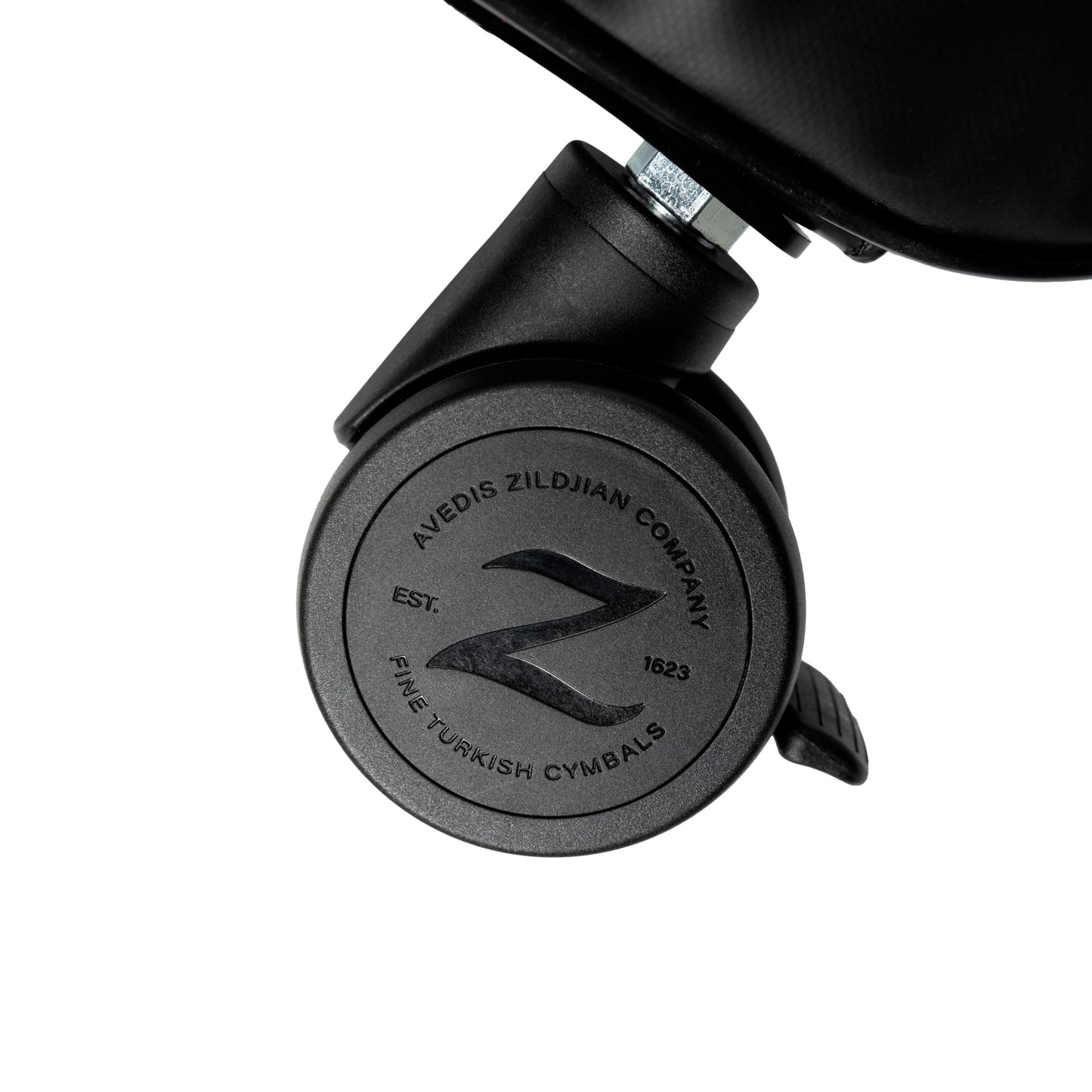 Black Zildjian Touring 24" Rolling Cymbal Bag wheel close up