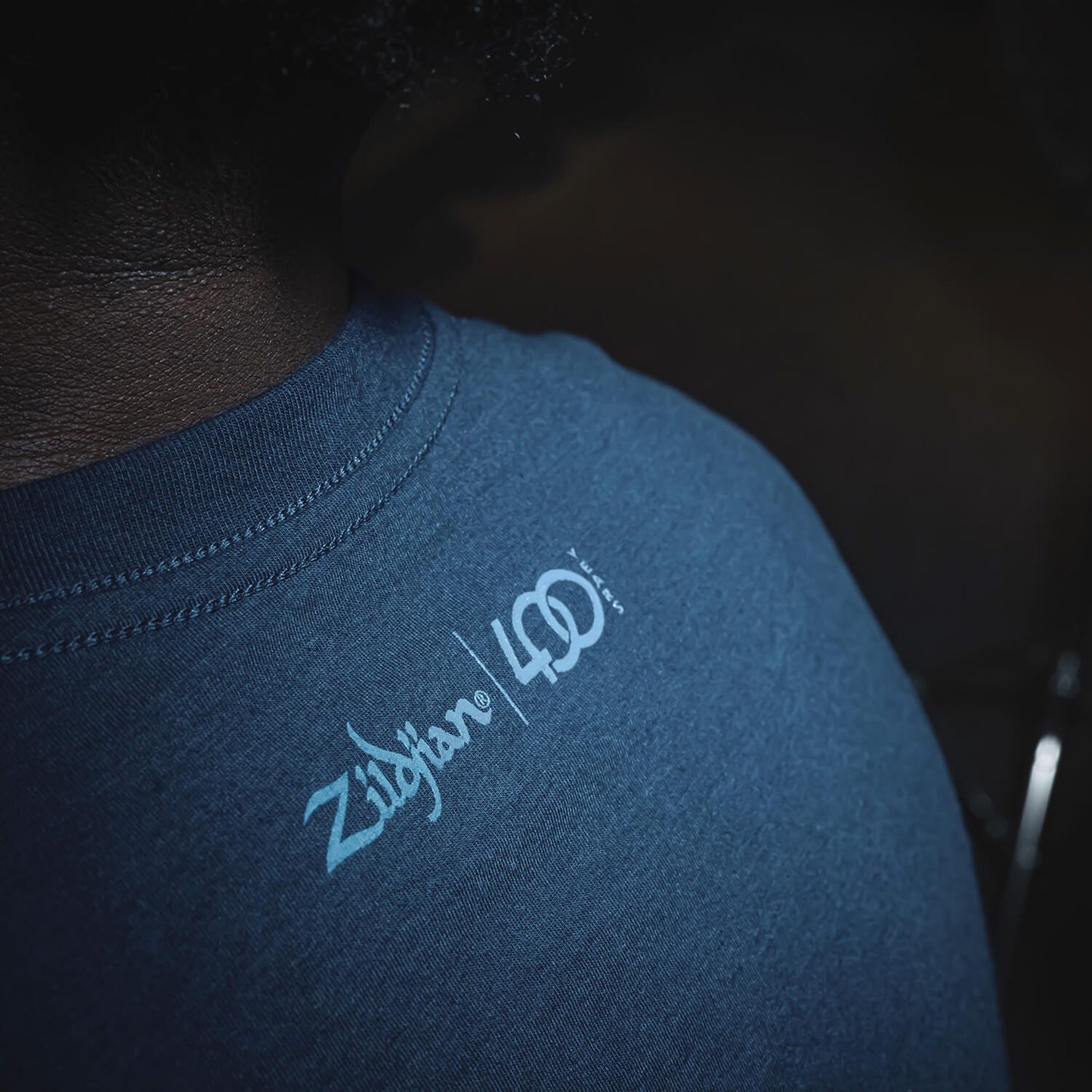 400th Anniversary Jazz Tee Back logo closeup