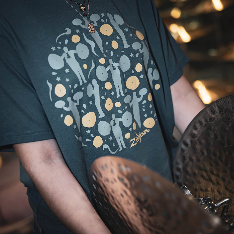 Zildjian Limited Edition 400th Anniversary Classical Tee front design closeup