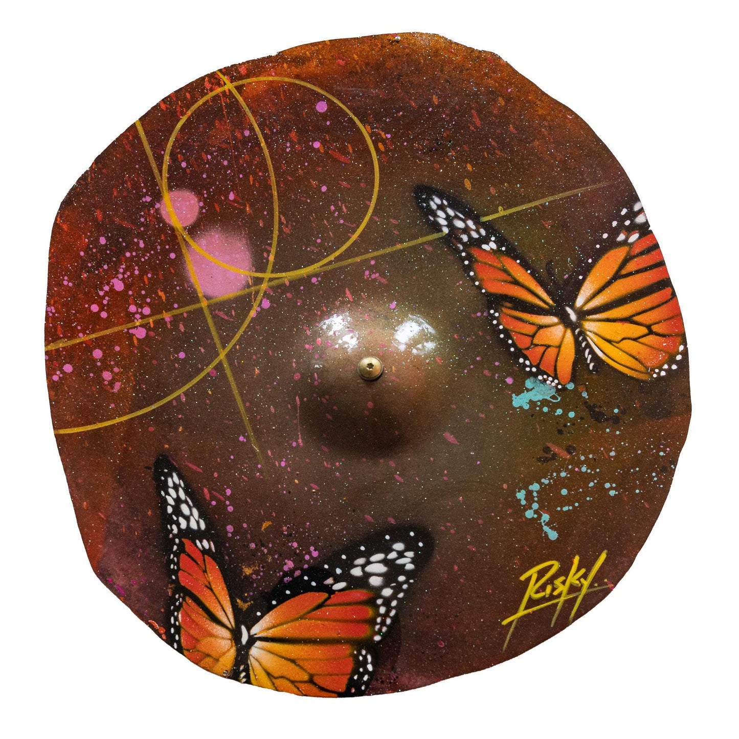 ZILDJIAN X RISK LTD ED ORIG CYMBAL ART